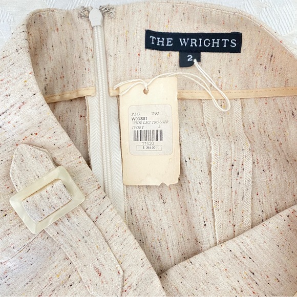 The wright beige wide leg pants - Picture 6 of 15